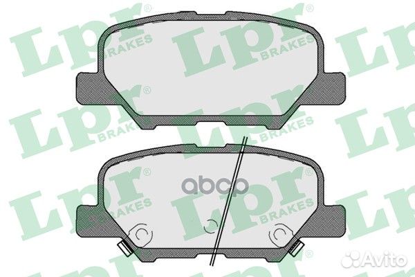 Колодки тормозные дисковые 05P1802 Lpr