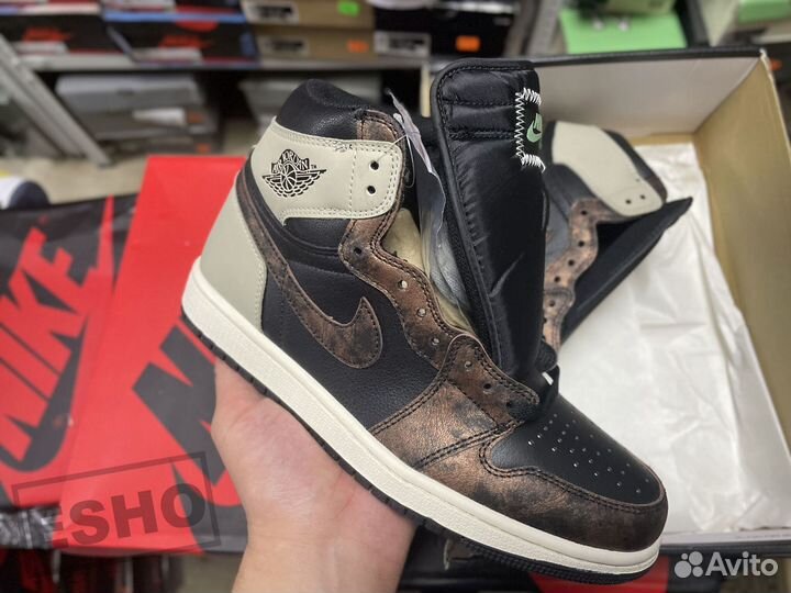 Кроссовки Nike Air Jordan 1 Light Army Lux