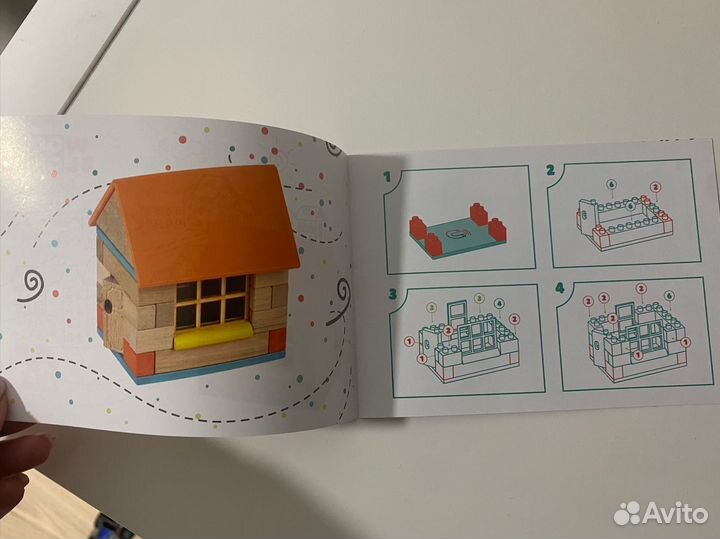 Деревянный конструктор Домик