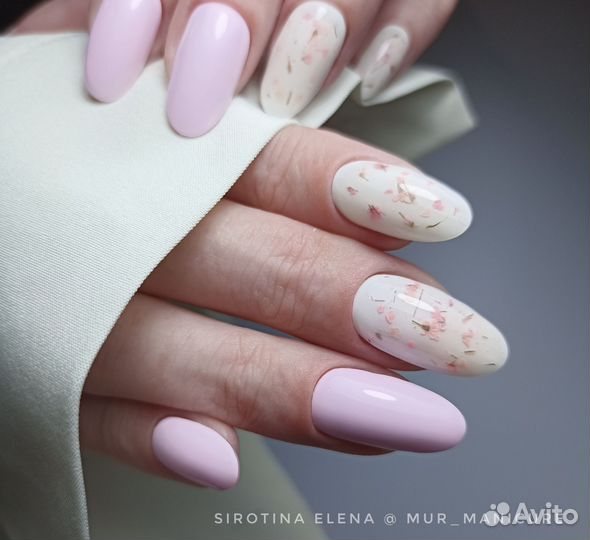 Маникюр с покрытием гель-лаком, укрепление