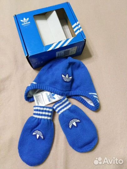 Шапочка для новорождённого Adidas оригинал