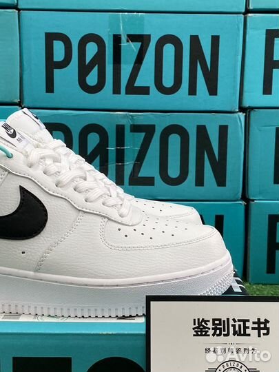 Nike Air Force 1 White Black Оригинал