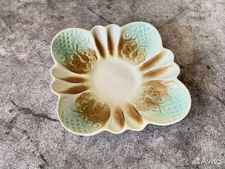 Тарелка керамика фаянс винтаж