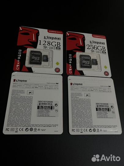 Карта памяти micro sd 128 и 256 Гб