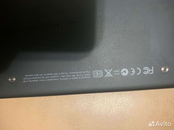 Ноутбук 2007 apple macbook 1181