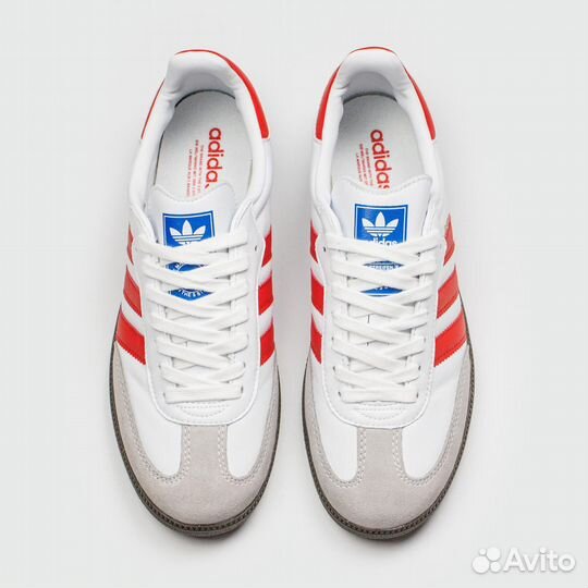 Кроссовки Adidas Samba OG White Red Str