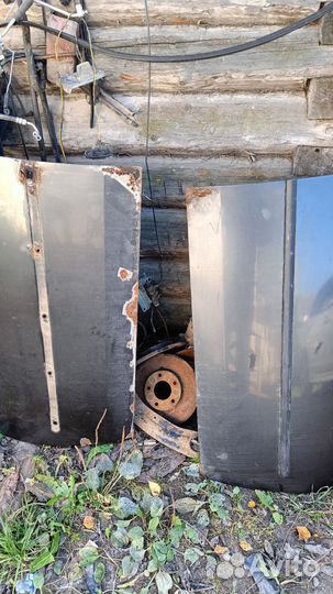 Дверь передняя левая рено логан под ремонт