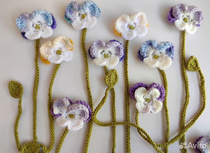 Закладки для книг вязаные / ручная работа