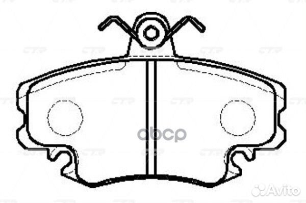 Колодки тормозные дисковые перед GK0909 CTR