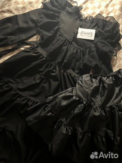 Черное готическое платье лолита