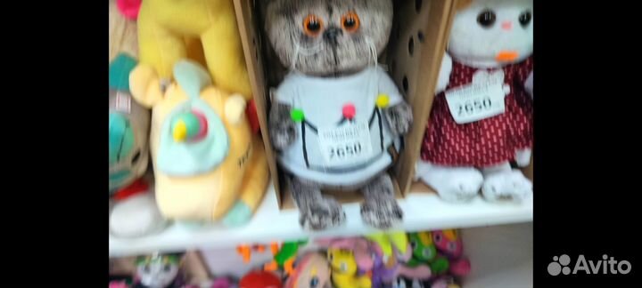 Кот басик в майке 25 см