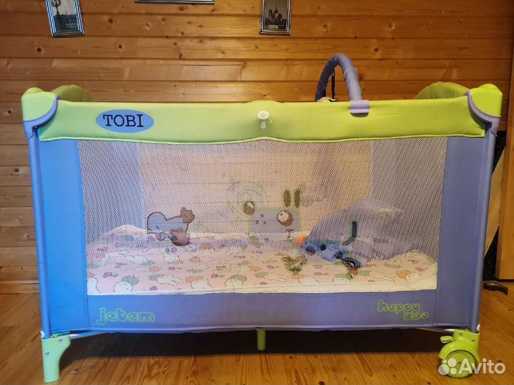 Детская кровать манеж с матрасом