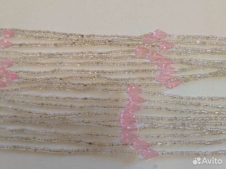 Пояс из бисера с кистями