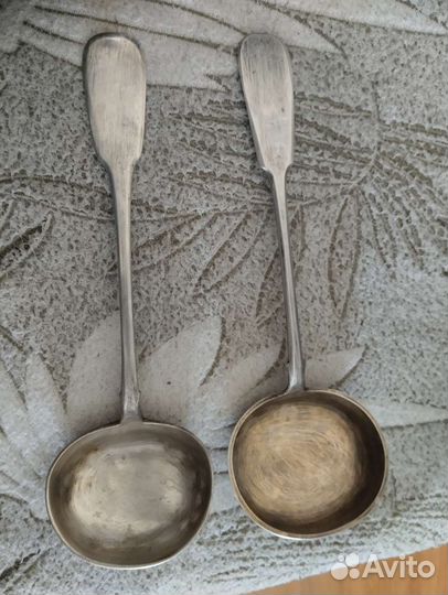 Половник, серебро, 84 проба