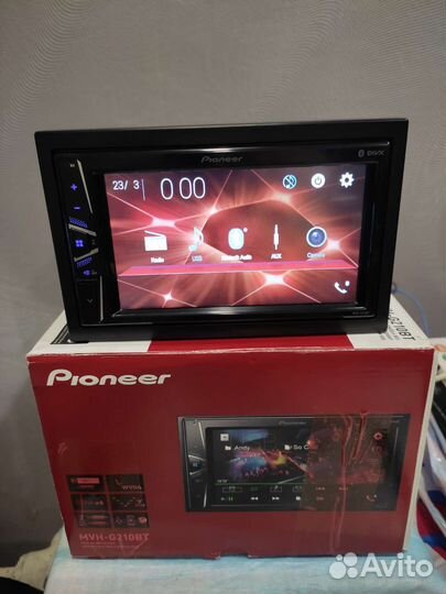 Магнитола с блютуз pioneer mvh g210bt. 2din