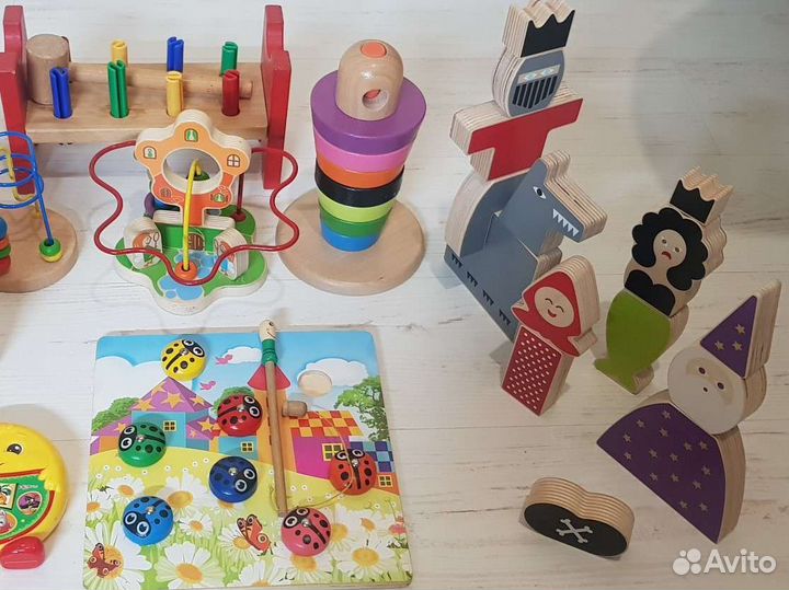 Развивающие деревянные игрушки