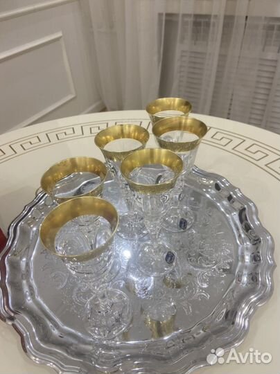 Хрустальные фужеры богемия