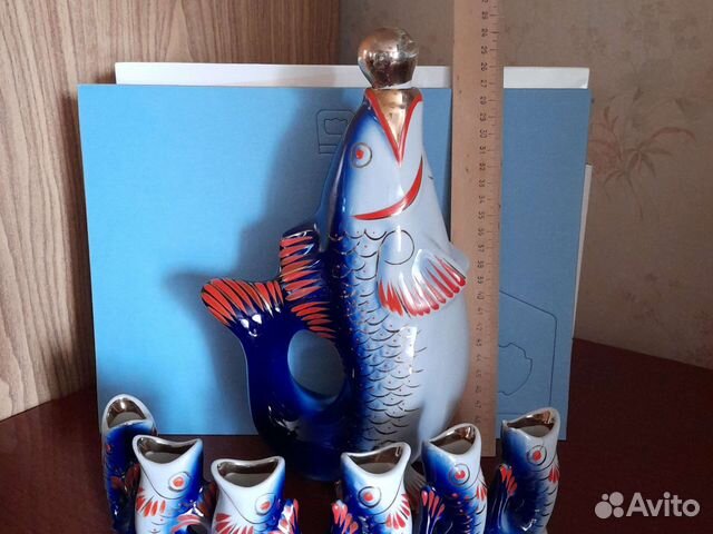 Коньячный набор рыбки СССР