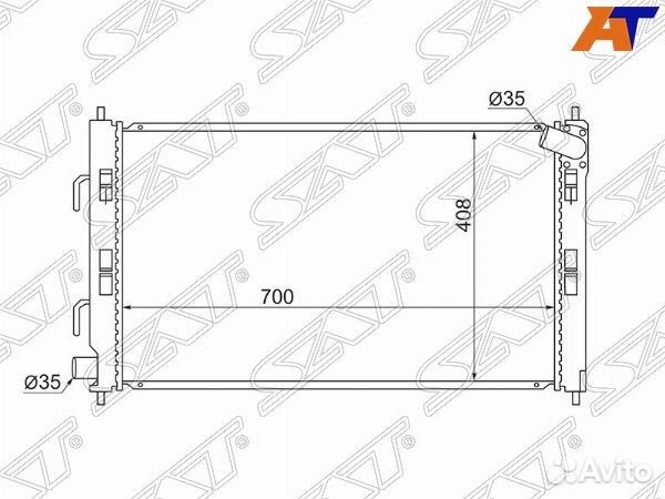 Радиатор mitsubishi galant fortis