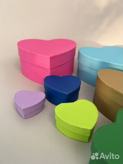 Коробки матрешка в виде сердца