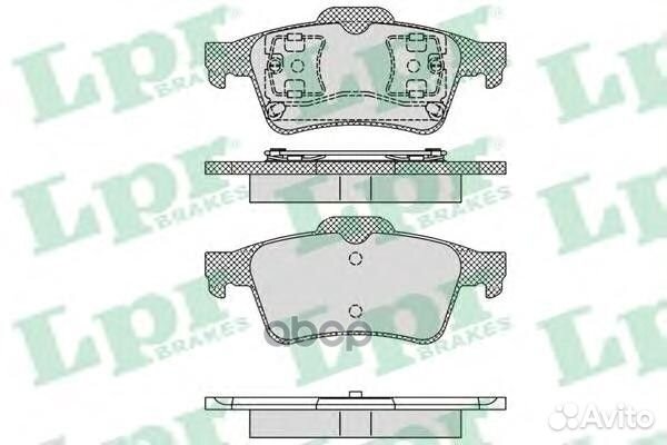 Колодки тормозные дисковые ford focus II 05P118