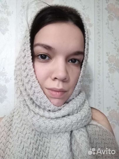 Шарф женский бежевый