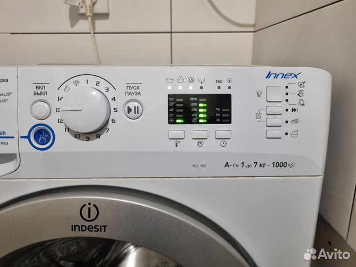 Стиральная машина бу indesit 7 кг