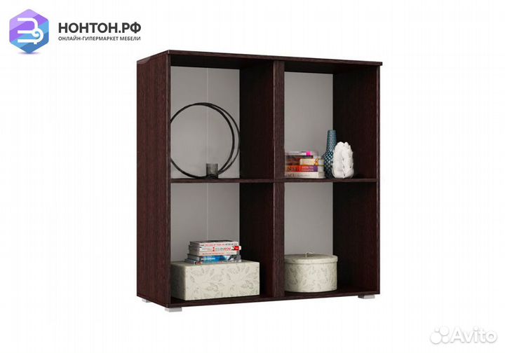 Тумба Ким белый глянец / венге