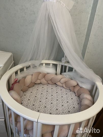 Матрас на круглую кроватку