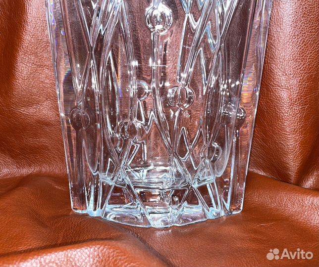 Ваза хрустальная Богемия Чехия