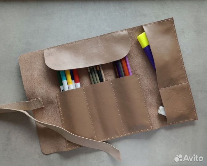 Пенал кожаный