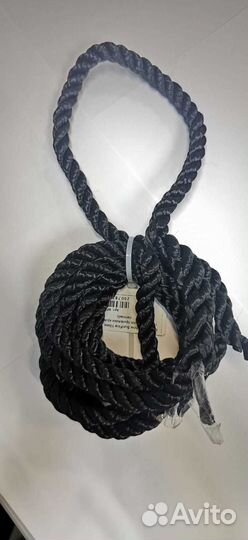 Конец нейлон SunFine 10мм, L-2,3м (черный, для привязки кранцев с петлей)