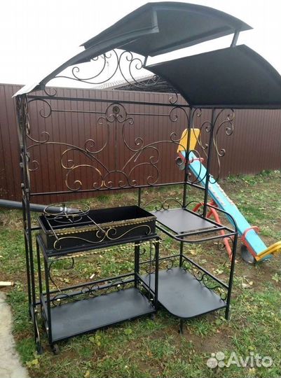 Мангал с печью