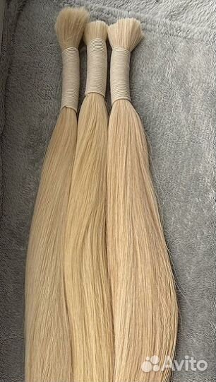 Волосы для наращивания 51 см блонд Премиум