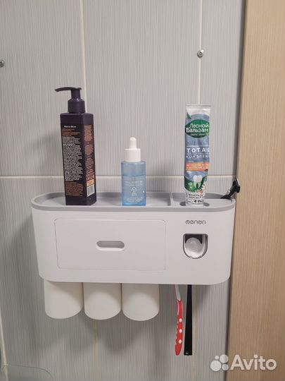 Держатель для зубных щёток, дозатор зубной пасты