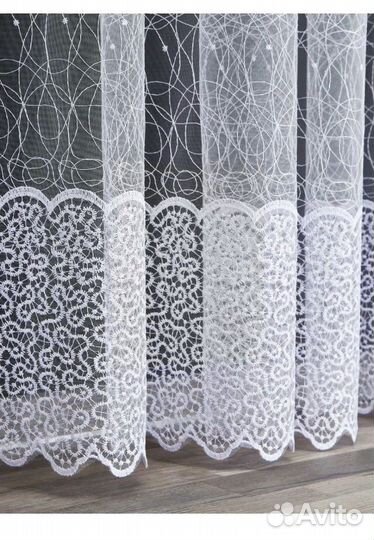 Тюль белая и молочная “Паутинка»(Турция)