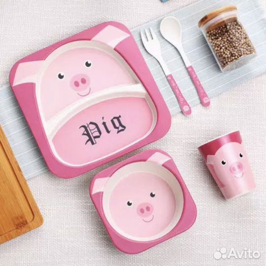 Посуда бамбуковая для детей