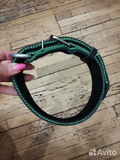 Ошейник кожаный для крупных собак