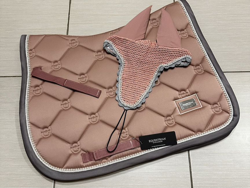 Вальтрап и ушки Equestrian Stockholm Pink Pearl