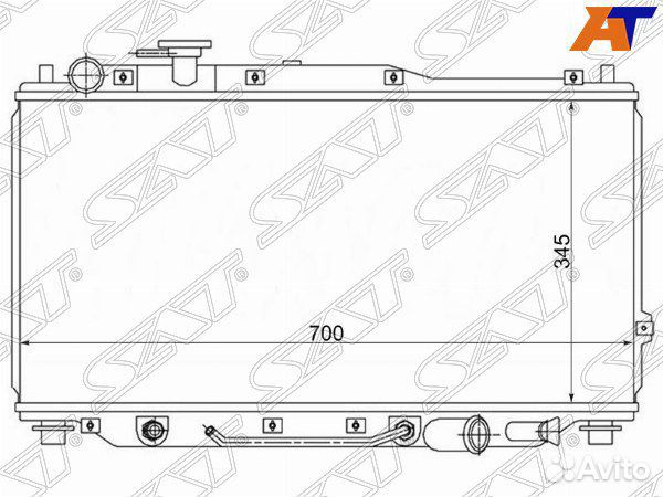 Радиатор KIA spectra