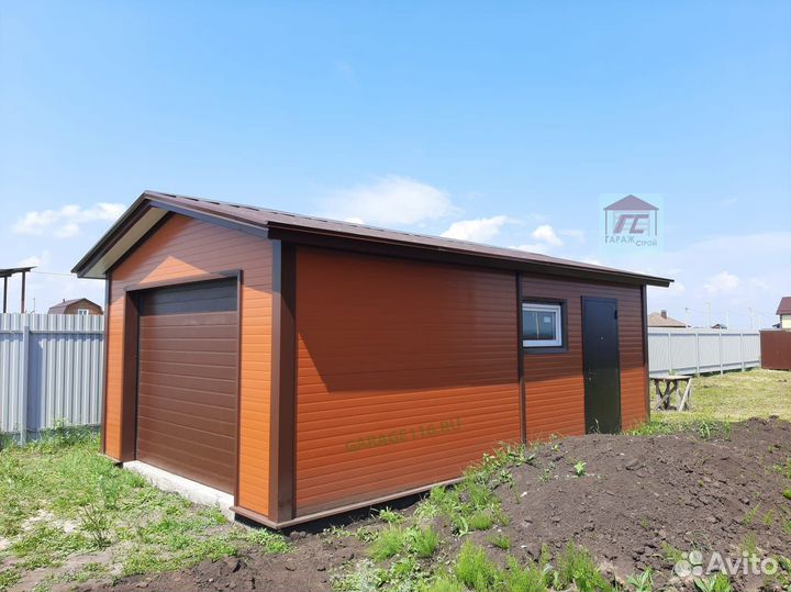Теплый готовый гараж из сэндвич панелей под ключ