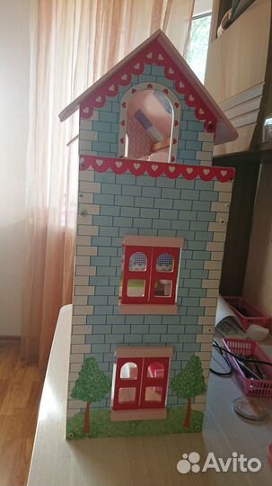 KidKraft Открытый коттедж - кукольный домик с мебе