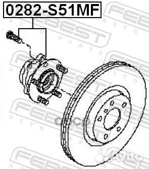 Ступица 0282-S51MF 0282-S51MF Febest
