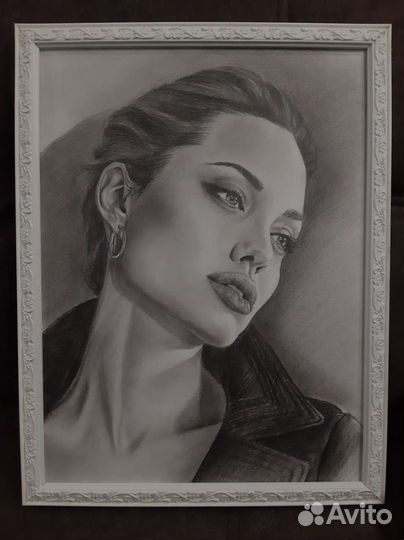 Портрет по фото карандашом