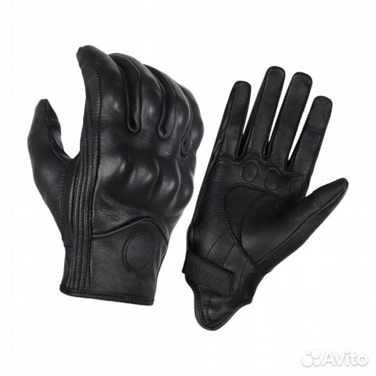 Мотоперчатки кожаные Suomy SU-14 черные