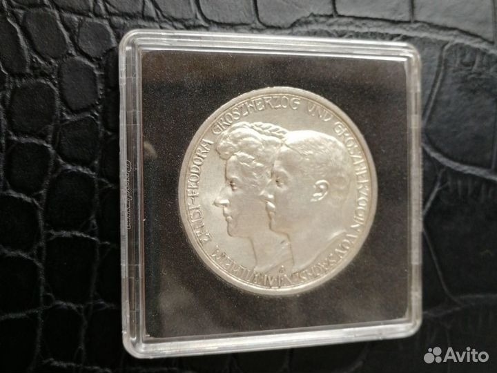 Германия. 3 марки 1910 года. оригинал. серебро