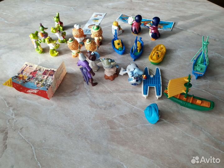 Киндер сюрприз 90-х Корабли, бегемоты, крокодилы