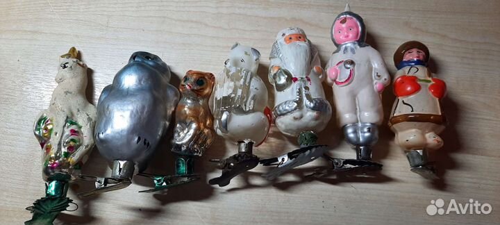 Елочные игрушки СССР на прищепке