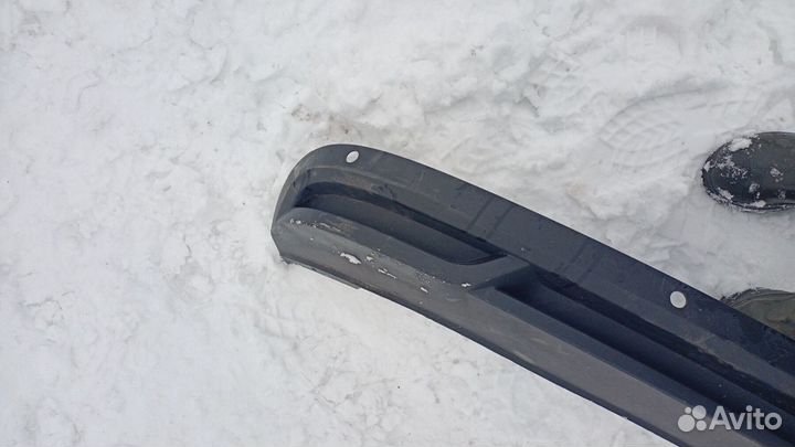 Юбка заднего бампера Skoda Rapid 2020