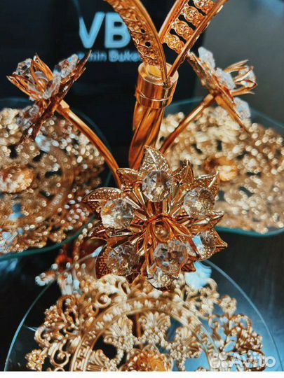 Ваза трехъярусная для фруктов. Новая